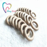 10 pcs Large Wood Rings 2.75 inch Jewelry Teethers Natural Beech Wood Rings