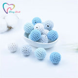 10PCS Crochet Wooden Beads Knitted Bead Nursing DIY Christmas