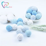 10PCS Crochet Wooden Beads Knitted Bead Nursing DIY Christmas
