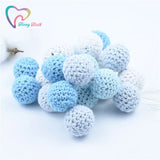 10PCS Crochet Wooden Beads Knitted Bead Nursing DIY Christmas