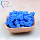 15PCS Motorcycle Silicone Beads BPA Teething Baby Pacifier Chain Making