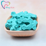 15PCS Motorcycle Silicone Beads BPA Teething Baby Pacifier Chain Making