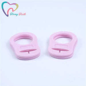 20 PCS Silicone Pacifier Adapter Rings, Dummy Clip, Holder