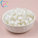 50 PCS Pearl Lentils Silicone Beads Teething Necklace Baby Teether Toy Accessori