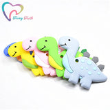 Dino Teether Necklace BPA Silicone Teething Toddler Toys