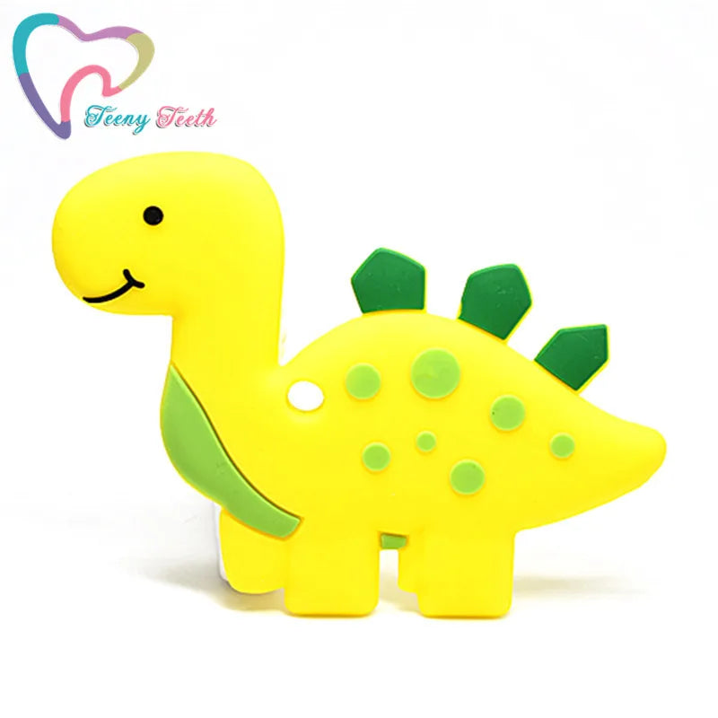 Dino Teether Necklace BPA Silicone Teething Toddler Toys