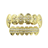 Iced Out Hip Hop Grillz Set - Cross Dental Grills