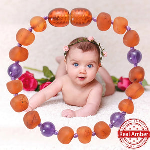 Teething Amber Bracelet for Baby/Natural Stone Match Original Bracelets
