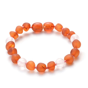 Teething Amber Bracelet for Baby/Natural Stone Match Original Bracelets