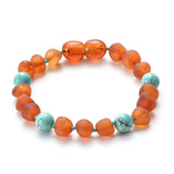 Teething Amber Bracelet for Baby/Natural Stone Match Original Bracelets
