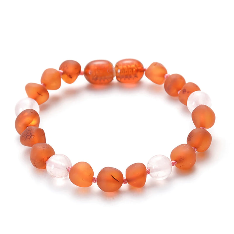 Teething Amber Bracelet for Baby/Natural Stone Match Original Bracelets