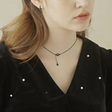 925 Silver Star Necklace Tassel Planet Pendant Wedding Birthday Gift Jewelry