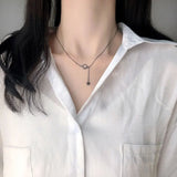 925 Silver Star Necklace Tassel Planet Pendant Wedding Birthday Gift Jewelry
