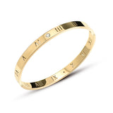 Temperament Bracelet High Couple Jewelry Bracelet Stainless Steel Roman Bracelet