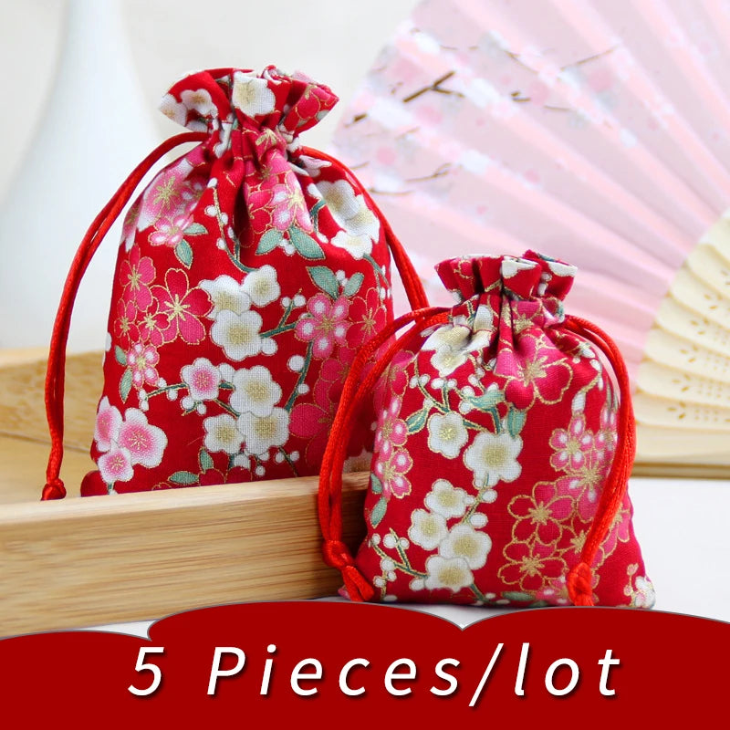 Cherry Blossom Cloth Bag Car Hanging Ethnic Style Sachet