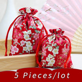 Cherry Blossom Cloth Bag Car Hanging Ethnic Style Sachet