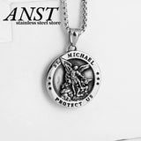 Classic Saint Christopher Pendant Necklace 316L Stainless Steel