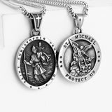 Classic Saint Christopher Pendant Necklace 316L Stainless Steel