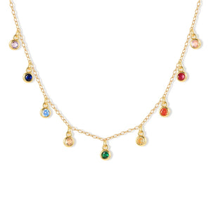 Crystal Necklace For Women - Silver Plated - Party Wedding