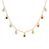 Crystal Necklace For Women - Silver Plated - Party Wedding