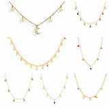 Crystal Necklace For Women - Silver Plated - Party Wedding