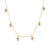 Crystal Necklace For Women - Silver Plated - Party Wedding