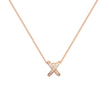 Temperament Cross Necklace Geometric Pendant Choker Chain Jewelry