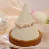 Natural Pearl Bracelet 14K Real Charm Adjustalbe Pulseras Feminia Jewelry