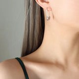 Retro Style Paper Clip Pearl Earrings Personalized Jewelry Accessories