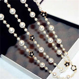 Pearl Necklace Multilayer Pendant Chain Jewelry