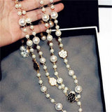Pearl Necklace Multilayer Pendant Chain Jewelry