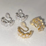 Zircon Ear Cuff No Piercing C-Shaped Ear Clips for Women