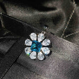 Vintage Paraiba Tourmaline 925 Silver Jewelry Set