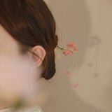 Ginkgo Leaf Tassel Hairpin High Sense Ball Head Pan Hairpin