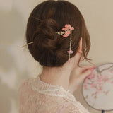 Ginkgo Leaf Tassel Hairpin High Sense Ball Head Pan Hairpin