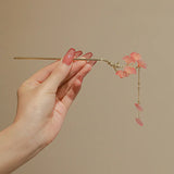 Ginkgo Leaf Tassel Hairpin High Sense Ball Head Pan Hairpin