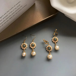 Graceful Ladies Accessories Pearl Clip Earrings Jewelry