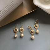 Graceful Ladies Accessories Pearl Clip Earrings Jewelry