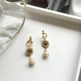 Graceful Ladies Accessories Pearl Clip Earrings Jewelry