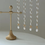 Baroque Pearl Pendant Necklace Stainless Steel 18k Plated Jewelry