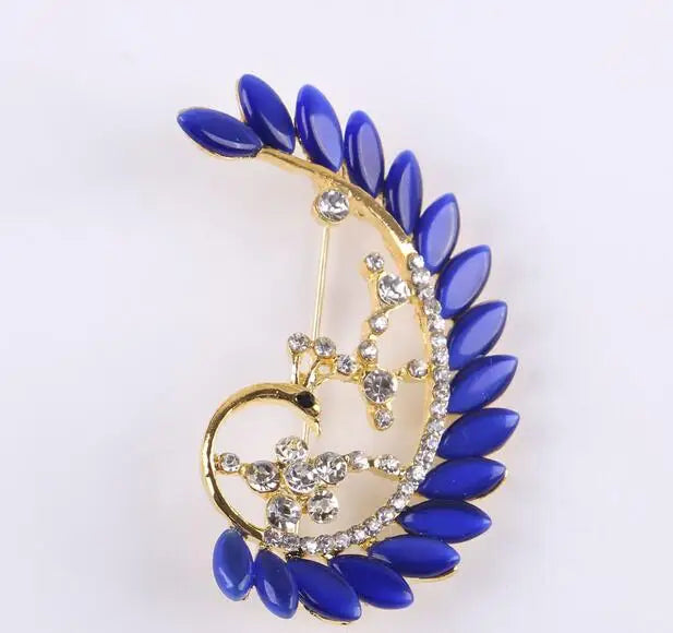 Temperament Peacock Brooch Jewelry For Women/men Jewelry Brooch Pins Metal Scarf