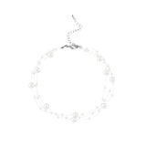 Temperament Pearl Double-deck Short Money Chain Woman Tide Clavicle Chain