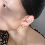 S925 Pure Silver Zircon Circle Earrings for Women