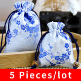 Peach Blossom Carry Bag Brocade Durable Bedroom Decoration