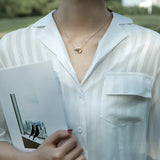 Sexy Titanium Steel Double Buckle Clavicle Chain Necklace