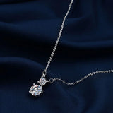 Temperament Square Diamond Necklace Moissanite High Sense Girls Necklace Jewelry