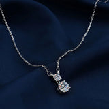 Temperament Square Diamond Necklace Moissanite High Sense Girls Necklace Jewelry
