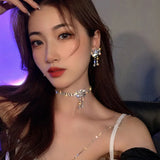 Temperament Butterfly Necklace in Light Niche Clavicle Chain