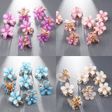 Temperament Crystal Flower Hairpin Wedding Hair Clip Styling Tool