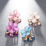 Temperament Crystal Flower Hairpin Wedding Hair Clip Styling Tool
